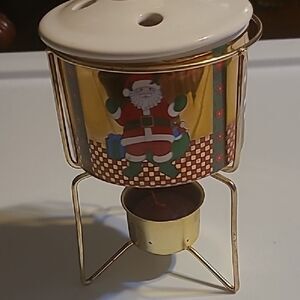 1986 Enesco Winter Wonderland Ceramic Scenter